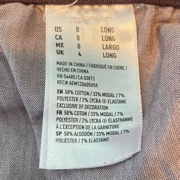 American Eagle Jegging Jeans Purple Color Wash High-Rise Crop Denim 0 - Picture 8 of 9